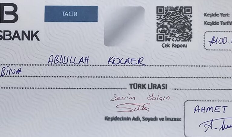 Çek Nasıl Doldurulur